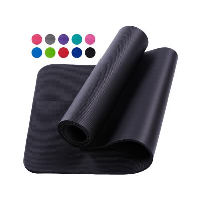 China Best quality cheap custom workout thick nbr yoga mat durable with strap yoga mat for sale