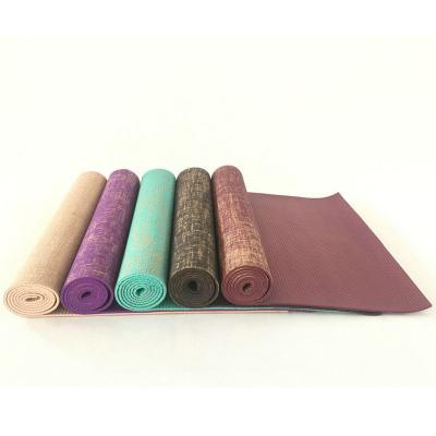 China Wholesale Custom Printing Thick Jute Yoga Mat Anti Slip Jute Yoga Mat With High Quality for sale