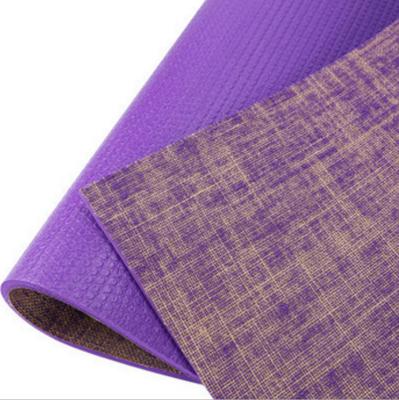 China Hot Selling Natural Eco-Friendly Jute Hemp Yoga Mat Jute Yoga Mat Jute Yoga Mat for sale