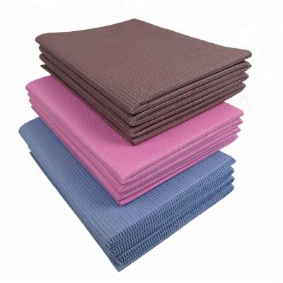 China Pilates Yoga Mat 6mm Thick Folding Fitness Pad Folding PVC Yoga Mat 1.11m; ² for sale