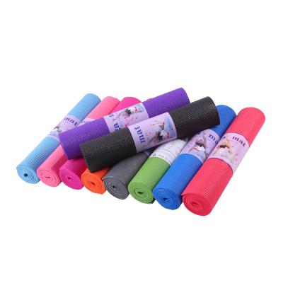 China Hot Yoga Pilate Yoga Non Slip Textured Outdoor Eco Friendly Yoga Mat PVC Exercise Workout Mat For Yoga for sale