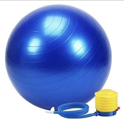 China colorful Anti-burst exercise yoga balance ball set 55cm 65cm 75cm anti shatter PVC OEM yoga fitness ball with pump for sale