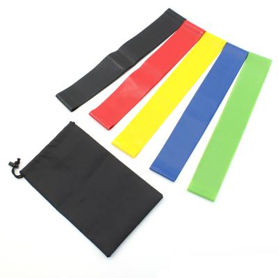 China Durable Cheap Natural Latex Workout Bands Fitness Exercise Bands Resistance Loop Bands Set Of 5 With Exercise Guide for sale