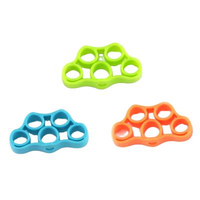 China Finger Exerciser Resistance Strength Training Hand Gripper Silicone Finger Expander Hand Grip Exerciser Wrist Strength Bands Fitness for sale