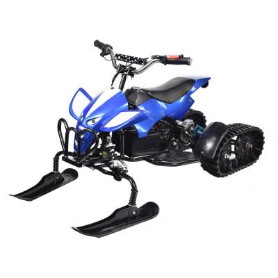 China Aluminum Alloy Child Use Electric Snowmobile Mini Snowmobile 50cc Electric Snow Scooter Off Road Toy for sale