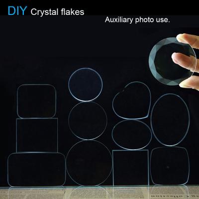 China Personalized Crystal Transparent Photo Mirror Auxiliary Crystal Patch Makeup Crystal Piece Privately Made Critical Storage Box DIY Panels Crystal for sale