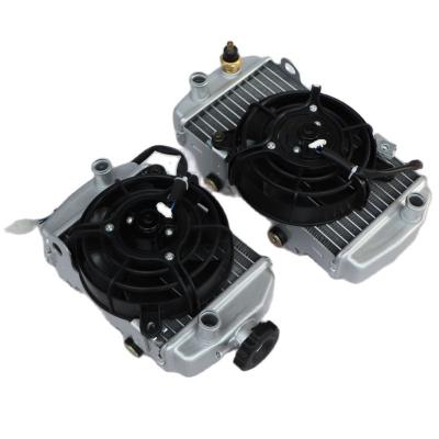 China Water Cooled Engine Radiator Motorcycle Zongshen 4 Valve NC250 With Fan Accessories For 250cc KAYO BSE Engine Radiator Xmotos Apollo Water For for sale