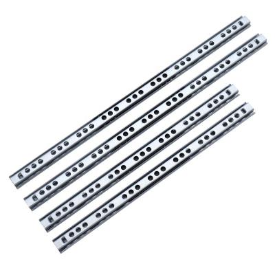 China Two Way Open Two Way Open Drawer Slide Slide 17mm / 27mm Double Tracks Mini Furniture Hardware for sale