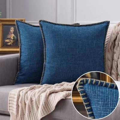 China Viable Factory Directly Wholesale Linen Cushion Covers Decorative Linen Pillow Cover Farmhouse Pillows Line Cushion For Home Decor for sale