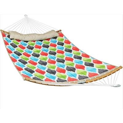 China Durable Polyester Hammock Yard Patio Hammock Cozy Bed Use Park Forest Garden Living Room Balcony for sale