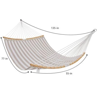 China Curved Life Hour Bamboo New Foleded Quick Dry Tesline Hammock Outdoor Or Indoor for sale