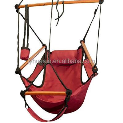 China Outdoor Furniture Single Swing Chair With Footrest, Armrest And Drink Holder for sale