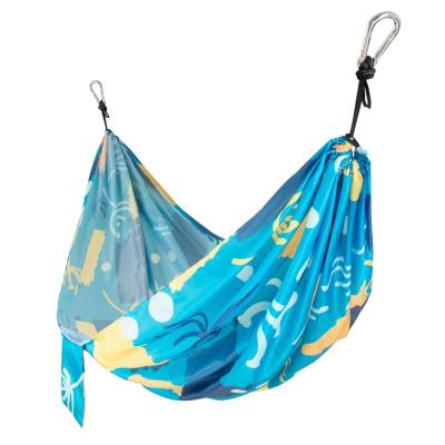 China Modern Outdoor Indoor Tree Straps Portable Single or Double Hammock Nylon Printing Hammock for sale