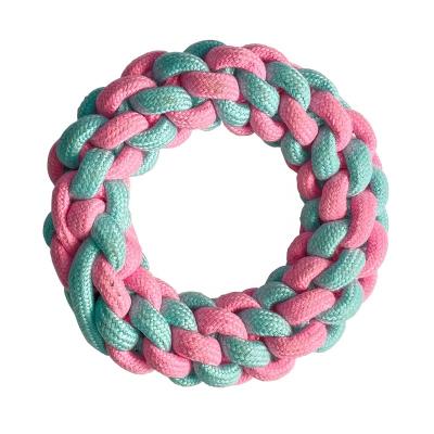 China Wholesale Custom Viable Dog Chew Toys Toy Rope Ball Funny Teeth Interative Pet Grinding Cleaning Toy For Cat Puppy Durable Braided for sale