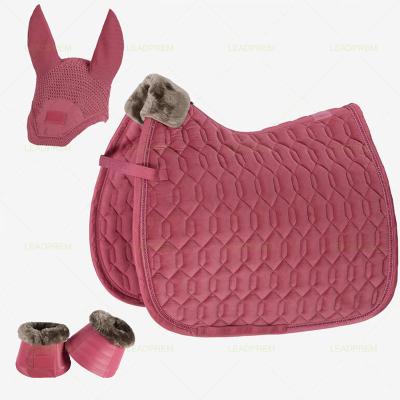 China Professional Manufacturer China Horse Saddle Pad Set Fly Equestrian Sailing Equine Bell Boots Wholesale Custom Riding Equip Pony-cob-full for sale