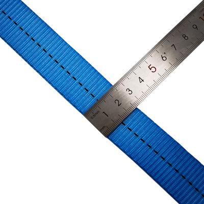 China Sling VINEET 1INCH 1 TON Blue 25mm Webbing Wholesale Polyester Ratchet High Tension Webbing For Lashing Tie Down Straps for sale