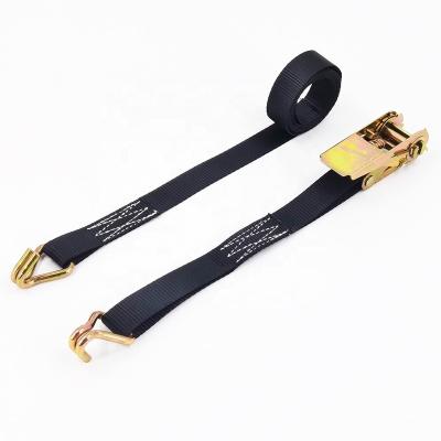 China High Tension Webbing 1 Inch Lashing Belt 800 Kg Capacity Manual Ratchet Tie Down for sale