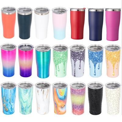 China Viable Simple Modern Slim Cruiser Tumbler With Flip Lid Straw Insulated Travel Cup Stainless Steel Clear Water Bottle for sale