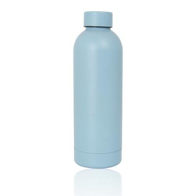 China New Product Sustainable Baby Blue Insulation Stainless Steel Coffee Mug Portable Narrow-Mouth Reusable Bottle Mugs Beer Mugs Drink Bottle for sale