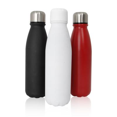 China Sustainable High Quality Single Wall Lightweight Sports Bottle Cola Shape Aluminum Bottled Water Bottle For Sports for sale