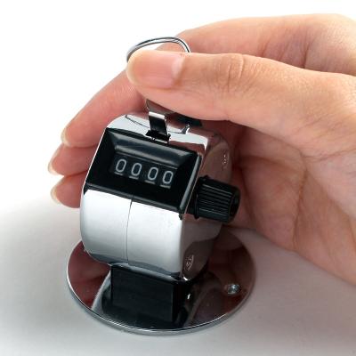 China Tally Counter 2022 Metal Case Digital Finger Base 4 Digit Counter With Base for sale