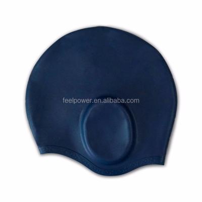 China Hearing Protection Waterproof Custom Silicone Adult Swim Caps for sale