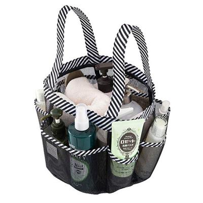 China Sustainable Laundry Mesh Shower Caddy Tote, Large College Dorm Bathroom Caddy Bag for Camping Gym for sale