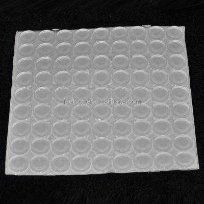 China Silicone Shockproof Clear Adhesive Glass Table Rubber Bumper for sale