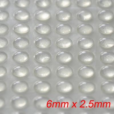 China Anti Slip 6 X 2.5 Mm Soft Silicone Self Adhesive Rubber Bumper Pads Non Slip Foot Pads for sale