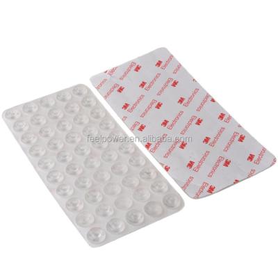 China Shockproof Clear Silicone Rubber Adhesive Bumper Pads / Silicone Dots for sale