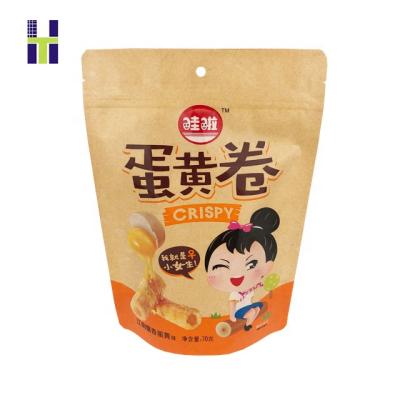 China Recyclable Zipper Bag Custom Printed Snack Wrapping Paper Crispy Gravure Printing Filling And Sealing Machine HONGTAI Packing Accept for sale