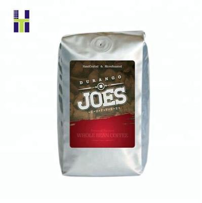 China Barrier 250g 500g 1kg Coffee Package Bag With Gas Valve for sale