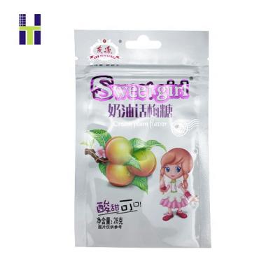 China Custom Printed Barrier Blow Hole Candy Plastic Bag With Logo for sale