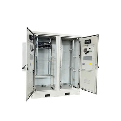 China Galvanized outdoor integrated waterproof complete equipment cabinet 5g communication sheet sandwich layer double-cabin energy power supply cabinet for sale