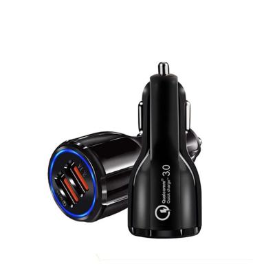 China Mobile Phone OEM Car Charger 2 USB Charger Portable Dual Port 3.0 Dual Port Quick USB Car Charger Adapter for sale