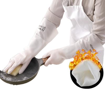 China Kitchen Dish Gloves Washing Up Gloves Plus Velvet Kitchen Household Goods Waterproof Laundry Thickened Rubber Housework Gloves for sale