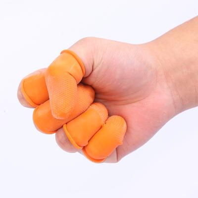 China Gloves Ordinary Latex Yellow Work Finger Cradles Wholesale Disposable Anti-Static Non-Slip Snagging Finger Cradles Dust-Proof and Powder-Free Finger Cradles for sale