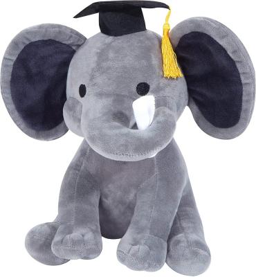 China Creative Soft Stuffed Plush Elephant Graduation Soft Toy Gift Home Office Decorations for Student Boys Girls Companion for sale