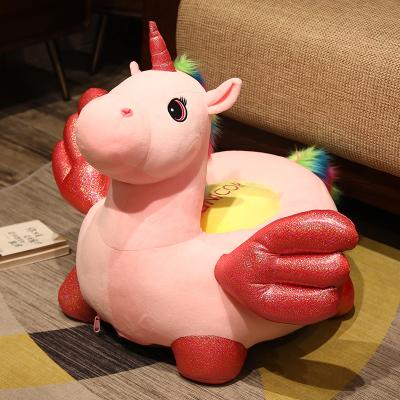 China 45*45*55cm Plush Toy Chair Unicorn Plush Animal Sofa Home Decor for sale