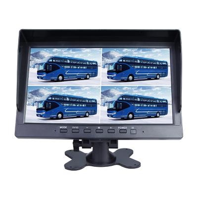 China Universal Car Monitor 10.1 Inch 12V 24V High Definition 4CH 720P AHD Car Monitor For Bus Car Camera Monitor Backup System for sale