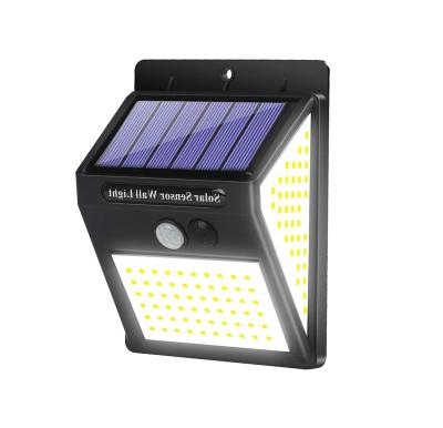 China 140 Models Outdoor Solar Solar Light Garden Pole Lamp 3 Pole Solar Panel Lamp Solar Battery Powered Street Light for sale