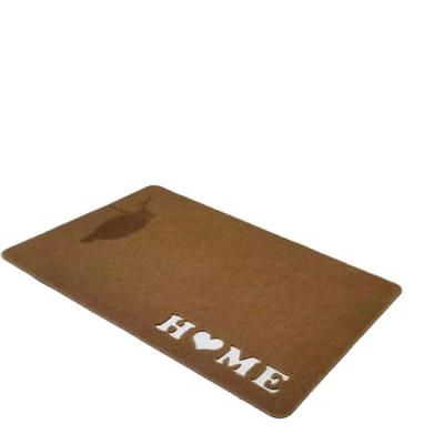 China High Quality Professional Washable Hollow Out Non-slip Scrape Mud Household Entrance PVC Coil Front Entrance Mat for sale