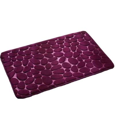 China Cobblestone Floor Non-slip Carpet Flannel Household Carpet Bedroom Door Mat Absorbent Non-slip Thickening for sale