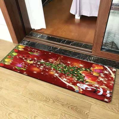 China Stain Resistant Christmas Rug Flannel Print Nordic Series Gossip Mat Coffee Table Mat Living Room Rug Bedroom Bedside Rug for sale