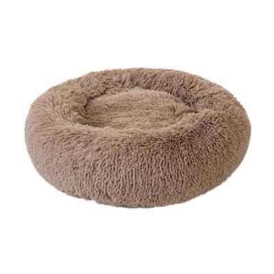 China Travel 100cm Round Pet Bed Round Pet Bed Plush Nest Cushion Soothing Warm Soft Dog Beds for sale