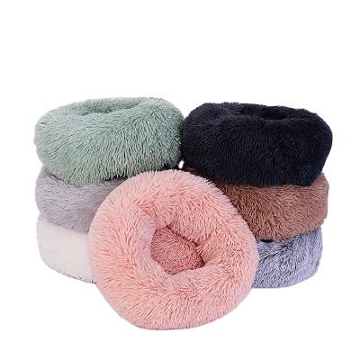 China Travel 40cm Diameter Luxury Pet Mat Multi Colors Plush Pet Beds For Cat And Dog for sale