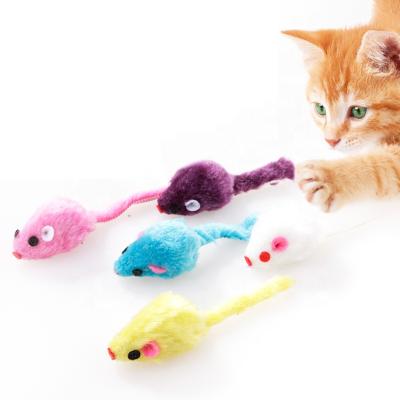 China Small Viable Pet Cat Mice Toys Interactive Mouse Cat Plush Toys for sale