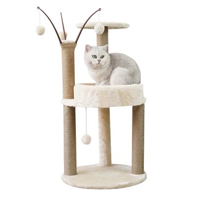 China Viable Cat Furniture with a Cat Tower Tree Ball Activity Center for sale