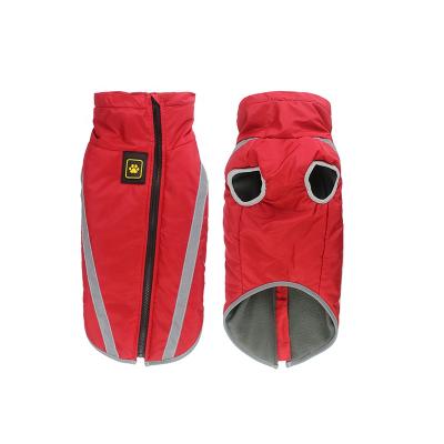 China Sustainable Pet Apparel Dog Clothes Warm Winter Overalls Dog Coat Jacket For Large Dogs for sale