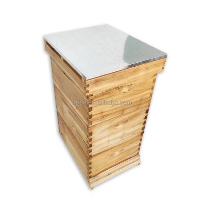 China Farms China Supplies Sale Cheap Baked Wooden Beehive Fir Beehive For Beekeeping for sale